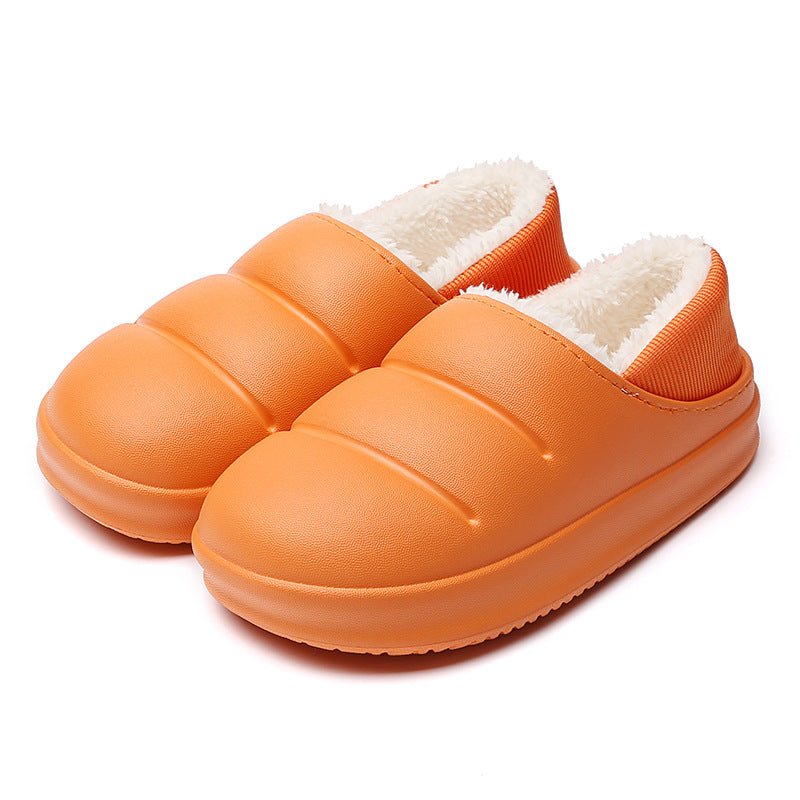 Pantoufles en Coton pour Couple, Chaussures d’Intérieur Hiver Chaudes, Étanches - IVOIRART.COM