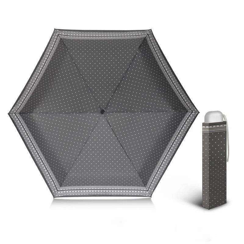 Parapluie UV Automatique Mini Slim avec 6 Baleines - Compact et Élégant - IVOIRART.COM