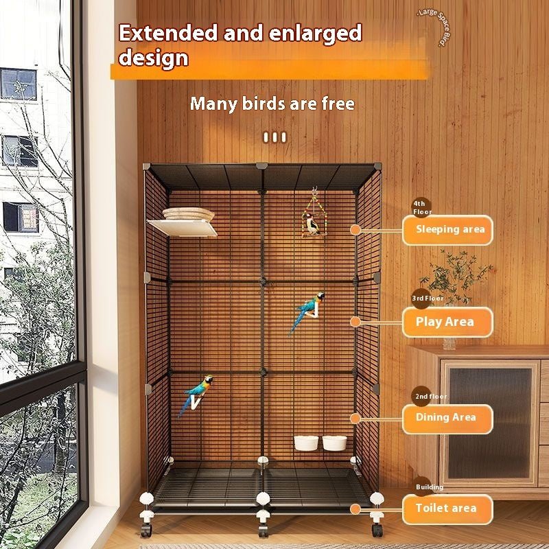 Parrot Cage New Splash-proof Home Ecological Villa - IVOIRART.COM