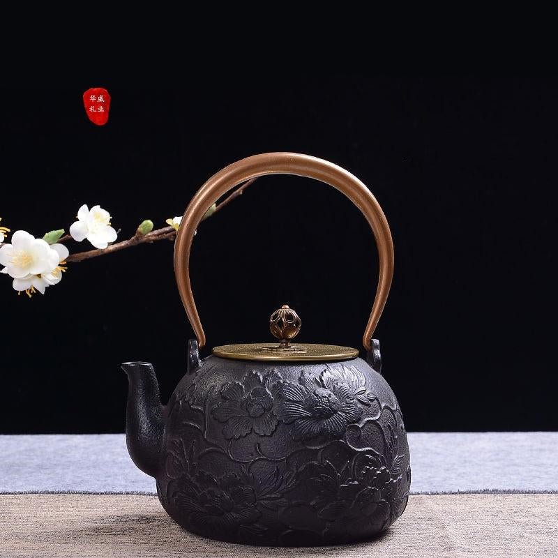 Particle Cast Iron Kettle Handmade Uncoated Kettle Kung Fu Tea Set - IVOIRART.COM