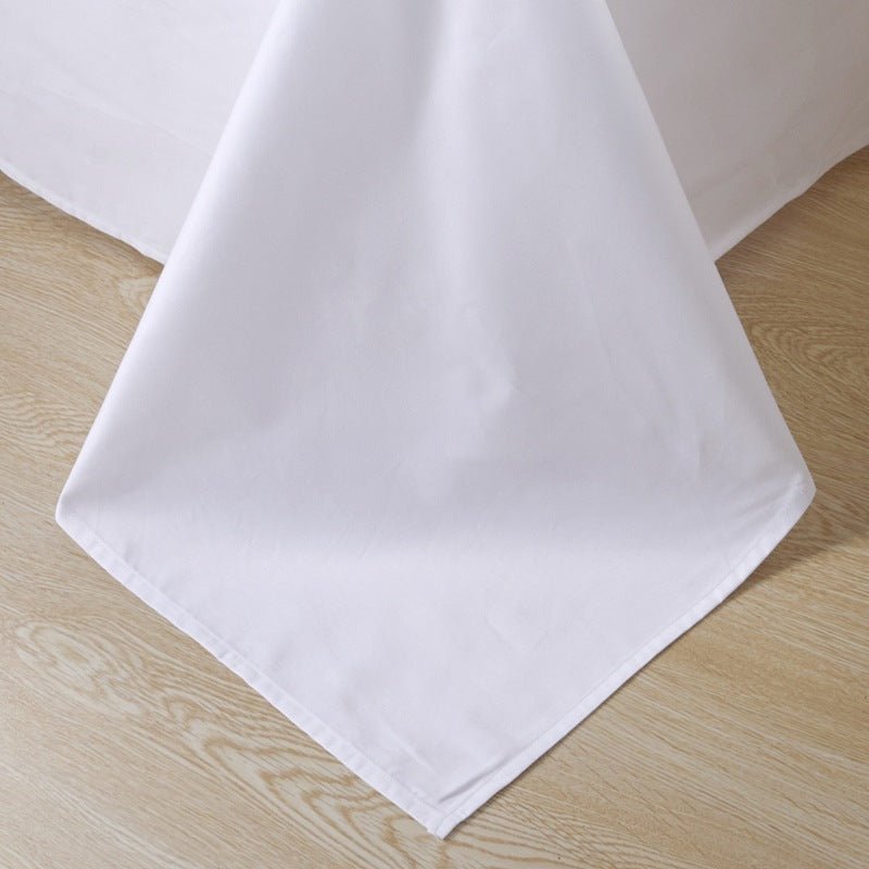 Parure de lit satin coton 4 pièces 100% coton tissé air-jet pour lit 1,8 m luxe! - IVOIRART.COM