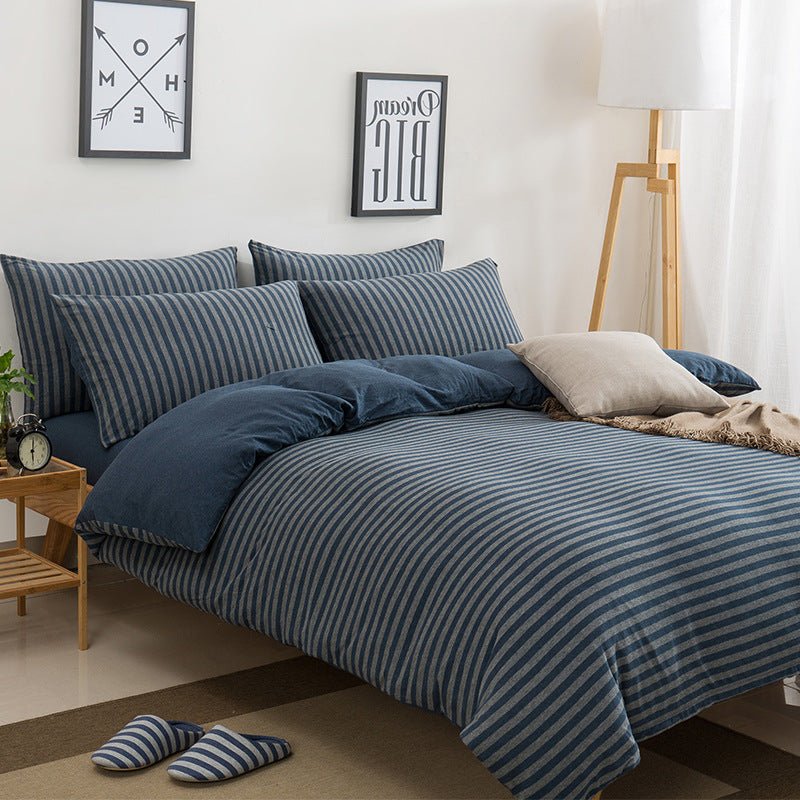 Parure de lit Tianzhu en pur coton quatre pièces pour un confort naturel - IVOIRART.COM