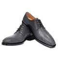 Pearl Fish Skin Men's Shoes Pure Manual Lace Up Low Heel - IVOIRART.COM