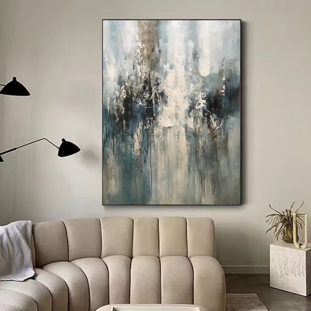 Peinture à l'huile abstraite, faite à la main sur toile, roulée, sans cadre art - IVOIRART.COM
