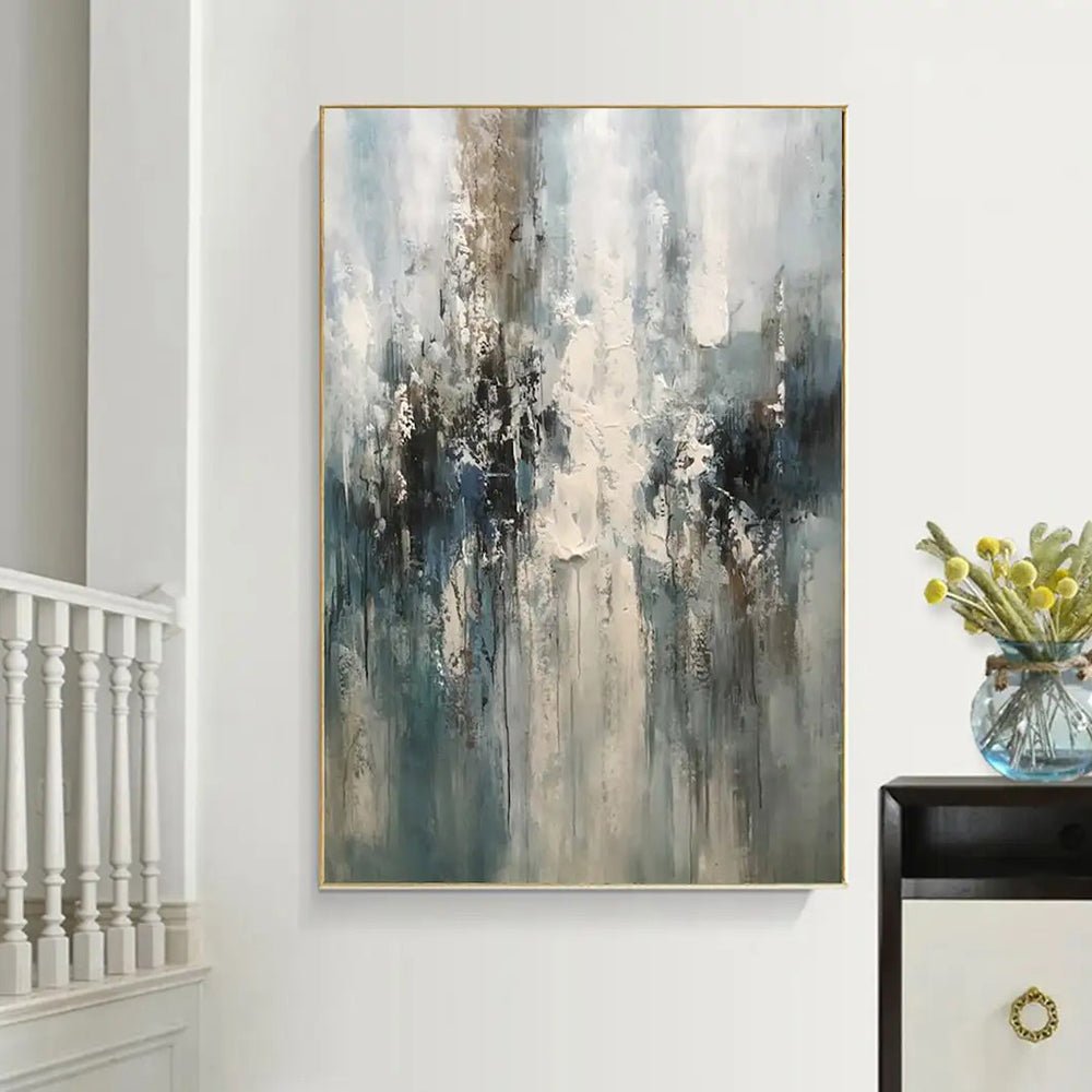Peinture à l'huile abstraite, faite à la main sur toile, roulée, sans cadre art - IVOIRART.COM