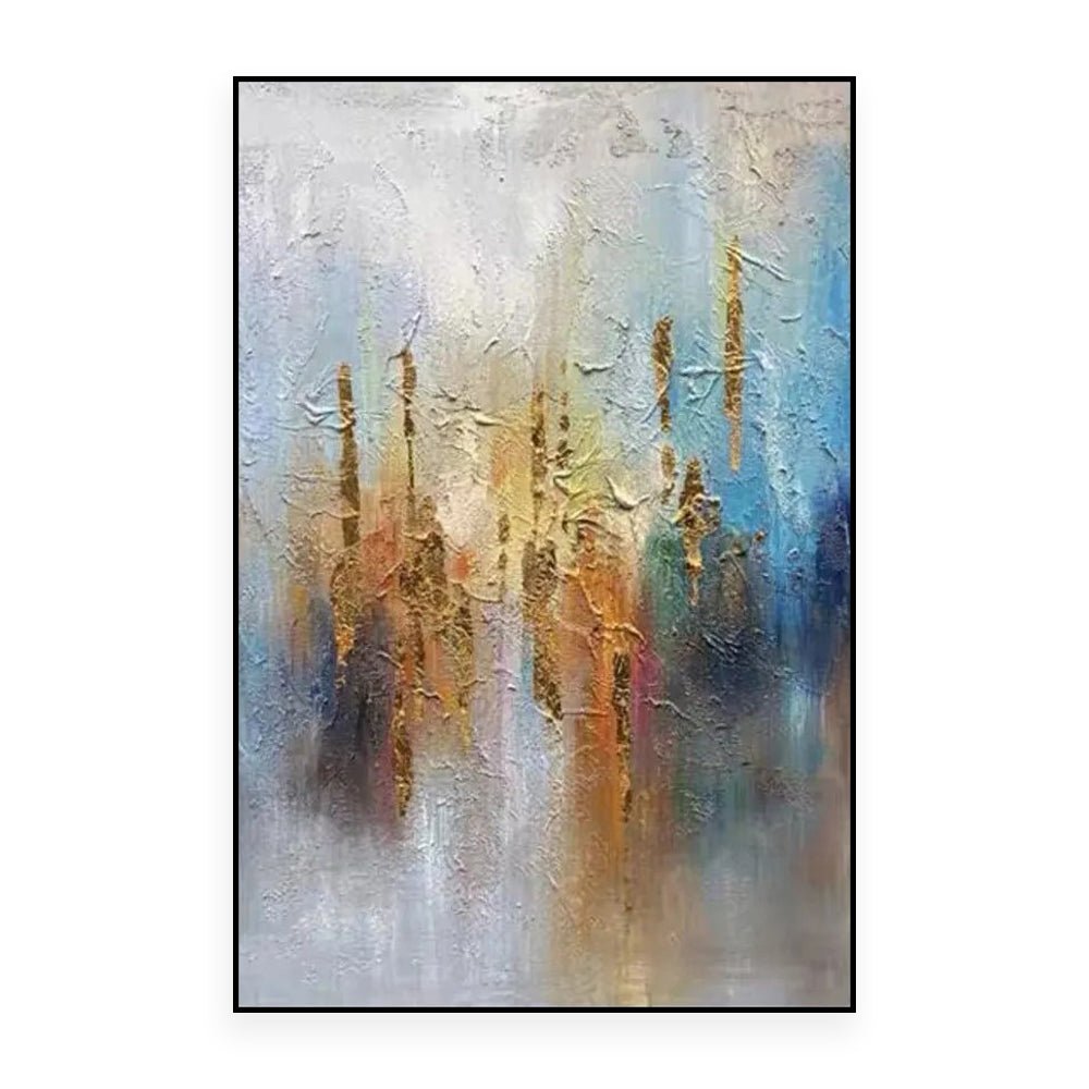 Peinture à l'huile abstraite, faite à la main sur toile, roulée, sans cadre art - IVOIRART.COM