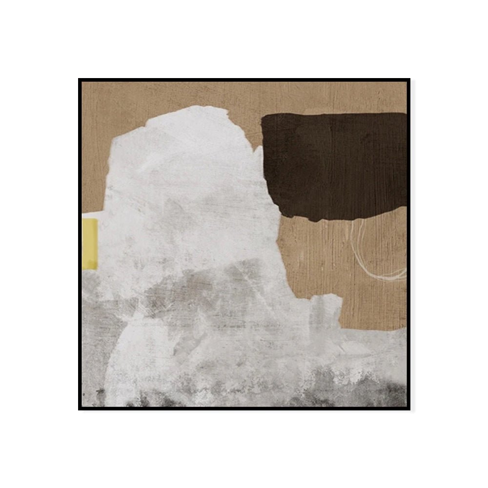 Peinture À L'huile Abstraite Handmade sur Toile | Moderne Minimaliste Sans Cadre - IVOIRART.COM