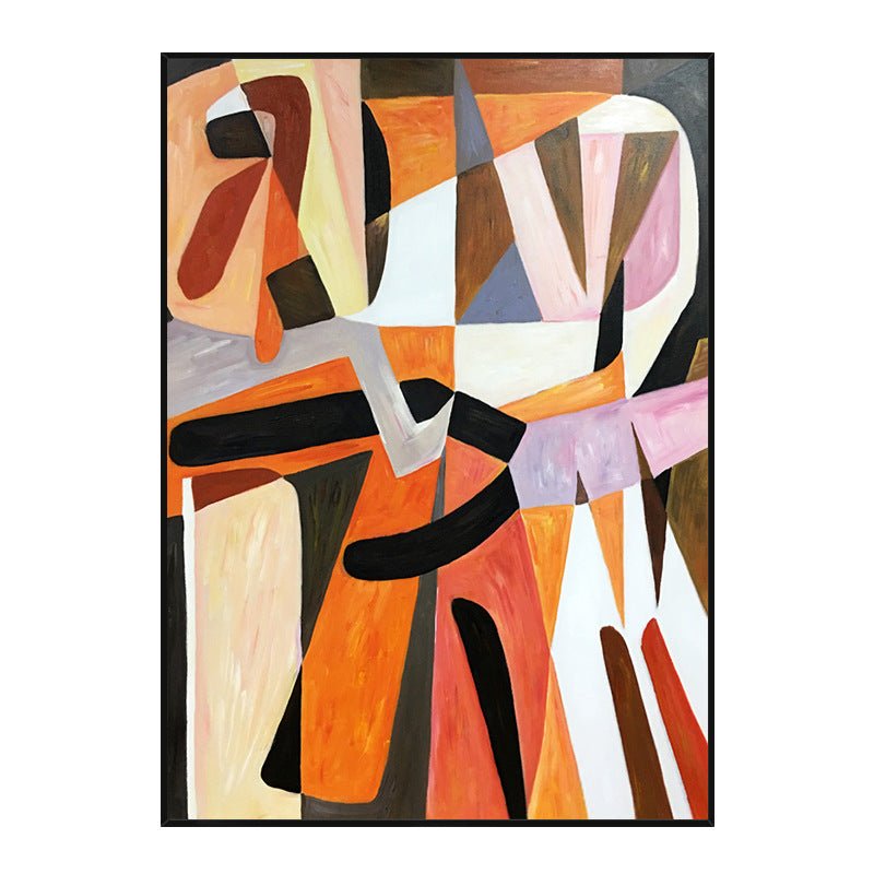 Peinture à l'huile abstraite peinte à la main pour couloir, décor mural moderne! - IVOIRART.COM