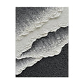 Peinture à l'huile abstraite vagues marines 3D - Toile faite main pour salon art - IVOIRART.COM