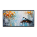 Peinture à l'huile faite main au couteau palette - Paysage abstrait décor murale - IVOIRART.COM