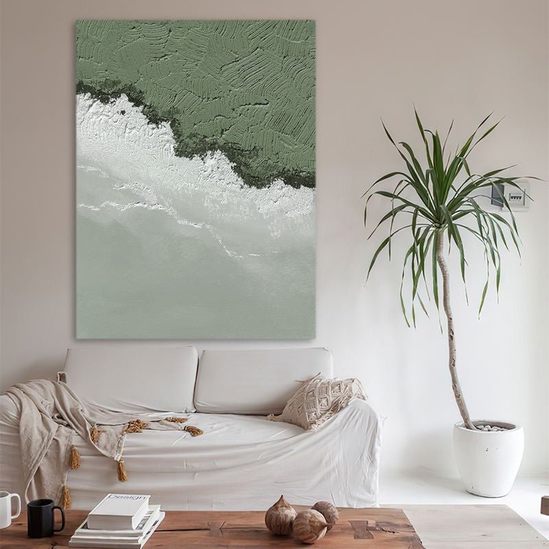 Peinture à l'huile sur toile abstraite texturée, peinte à la main, sans cadre.!! - IVOIRART.COM