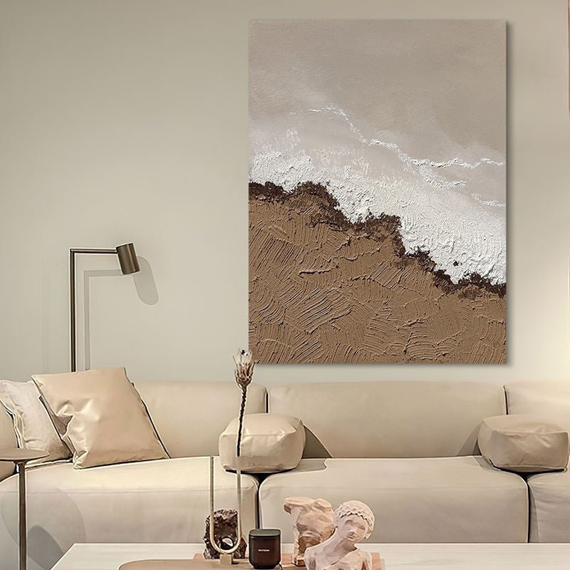 Peinture à l'huile sur toile abstraite texturée, peinte à la main, sans cadre.!! - IVOIRART.COM