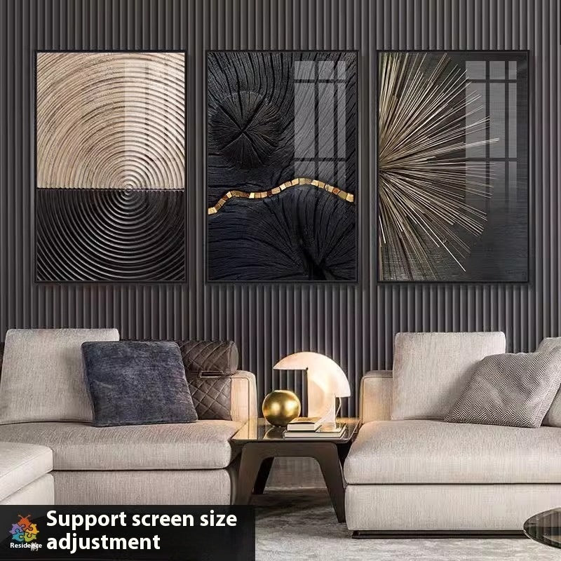 Peinture décorative moderne minimaliste suspendue pour hôtel club bureau ventes. - IVOIRART.COM