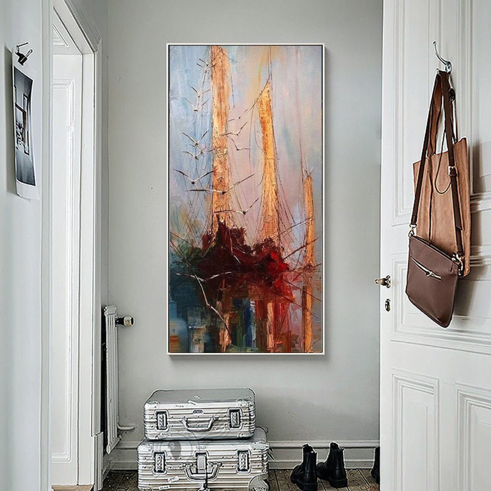Peinture huile pirate vintage sur toile décor mural salon, tableau huile fait main - IVOIRART.COM