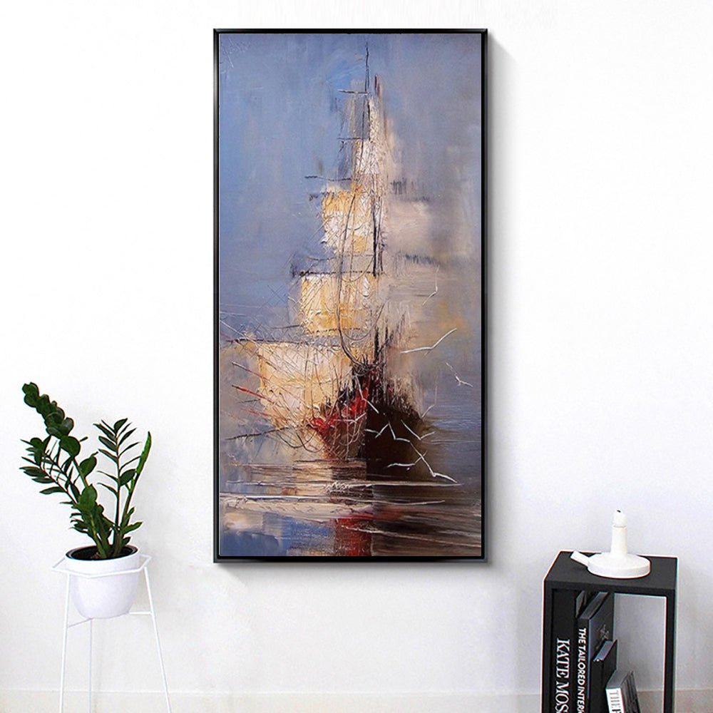 Peinture huile pirate vintage sur toile décor mural salon, tableau huile fait main - IVOIRART.COM
