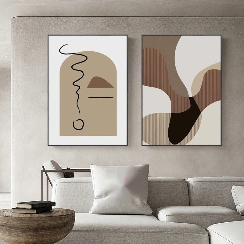 Peinture Murale Décorative pour Mur de Salon, Toile Sans Cadre Style Dessin Animé - IVOIRART.COM