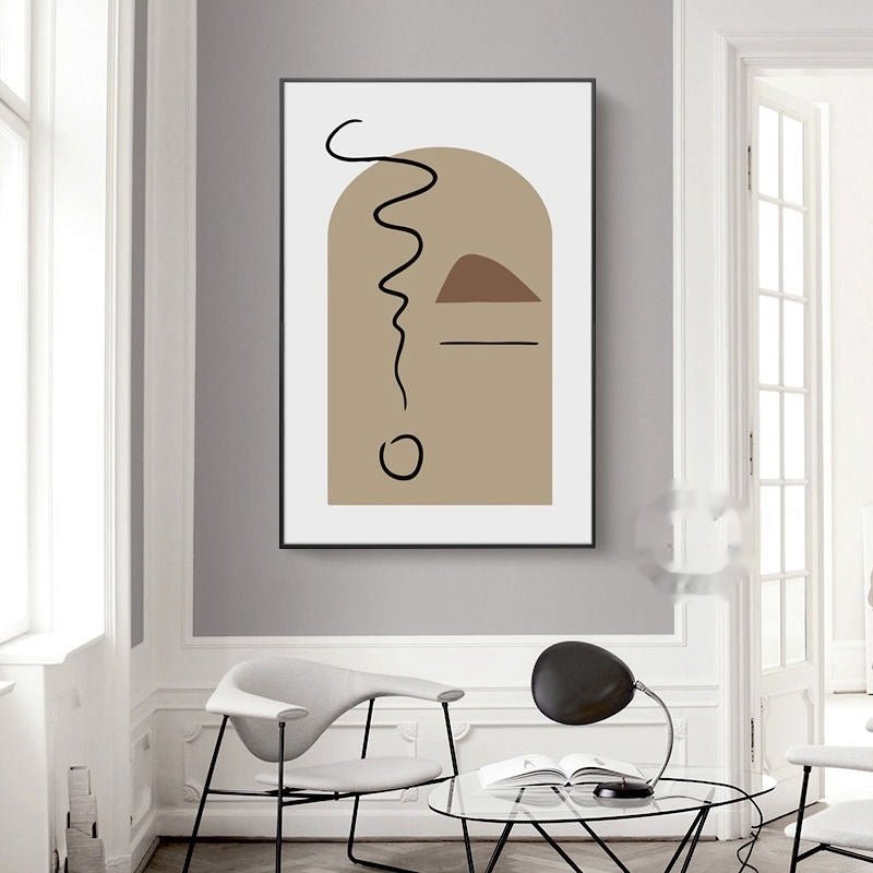 Peinture Murale Décorative pour Mur de Salon, Toile Sans Cadre Style Dessin Animé - IVOIRART.COM