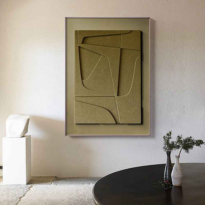 Peinture Suspendue Géométrique Morandi Style Abstrait 3D - IVOIRART.COM