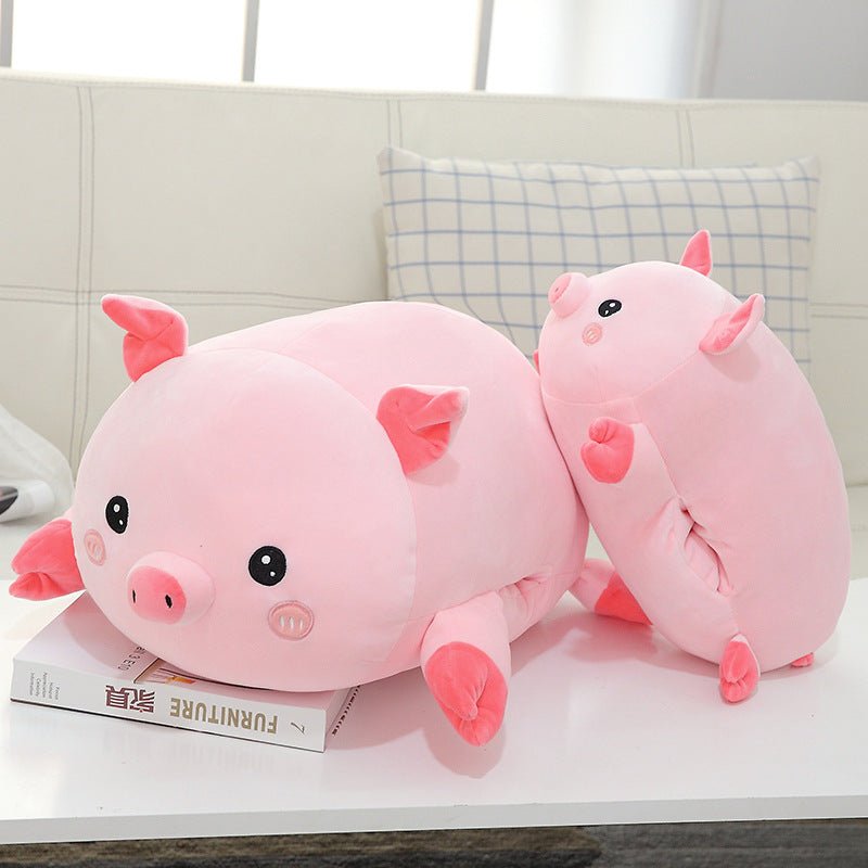 Peluche Douce Panda Cochon Poupée en Peluche Animale Très Confortable et Grande - IVOIRART.COM