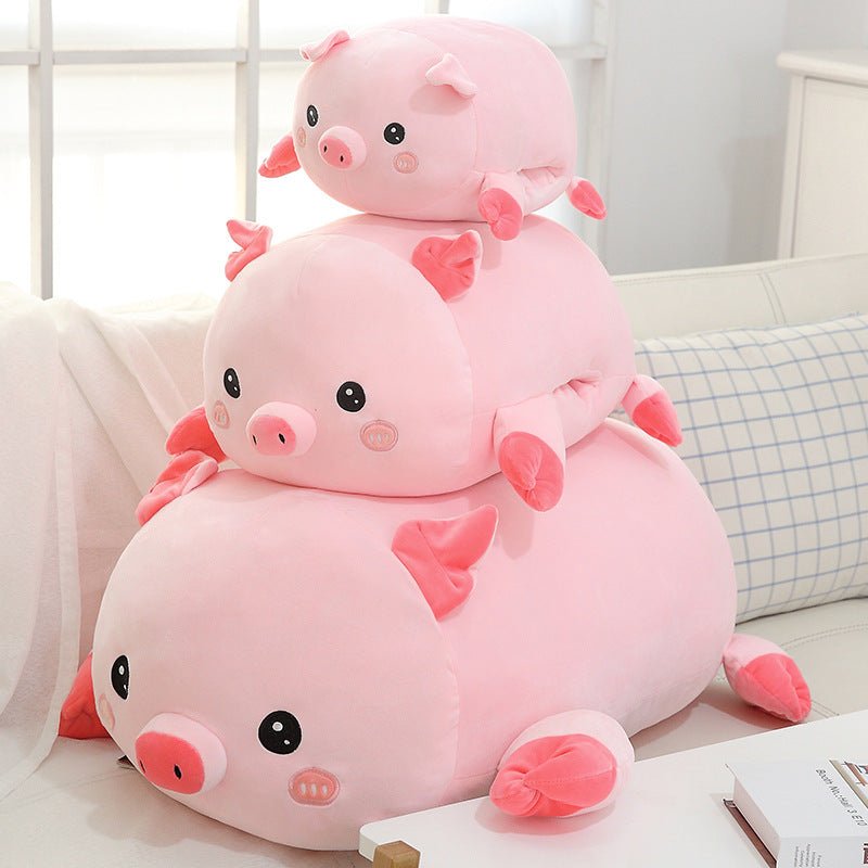 Peluche Douce Panda Cochon Poupée en Peluche Animale Très Confortable et Grande - IVOIRART.COM