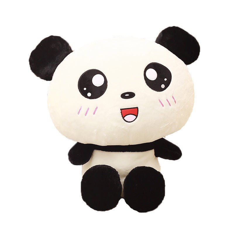 Peluche Panda Grand Tête Kawaii 70 cm Coussin Doux Animal Peluche Ours Cadeau Enfant Fille Anniversaire - IVOIRART.COM