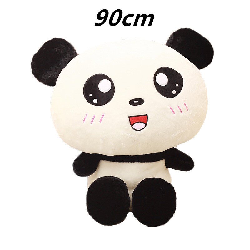 Peluche Panda Grand Tête Kawaii 70 cm Coussin Doux Animal Peluche Ours Cadeau Enfant Fille Anniversaire - IVOIRART.COM
