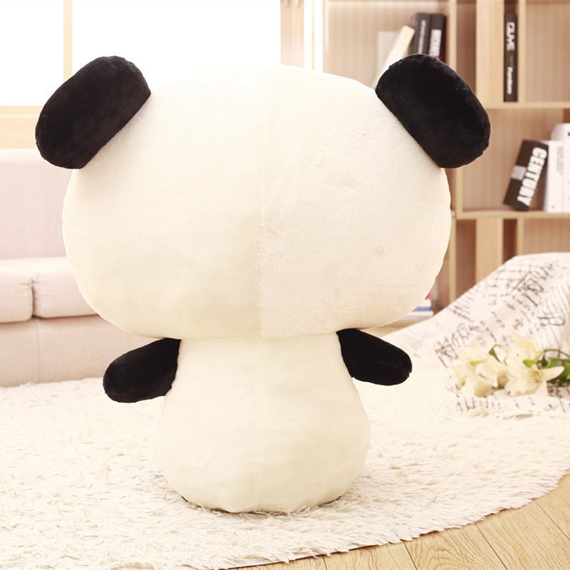 Peluche Panda Grand Tête Kawaii 70 cm Coussin Doux Animal Peluche Ours Cadeau Enfant Fille Anniversaire - IVOIRART.COM