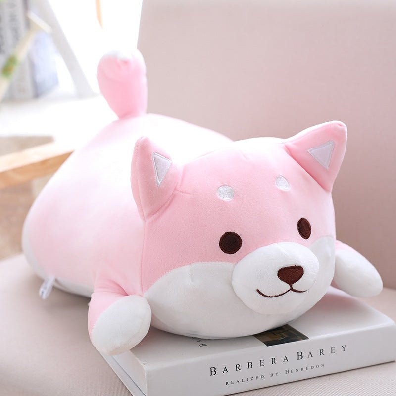 Peluches Shiba Inu potelée 36cm à 55cm, coussin mignon doux style kawaii - IVOIRART.COM