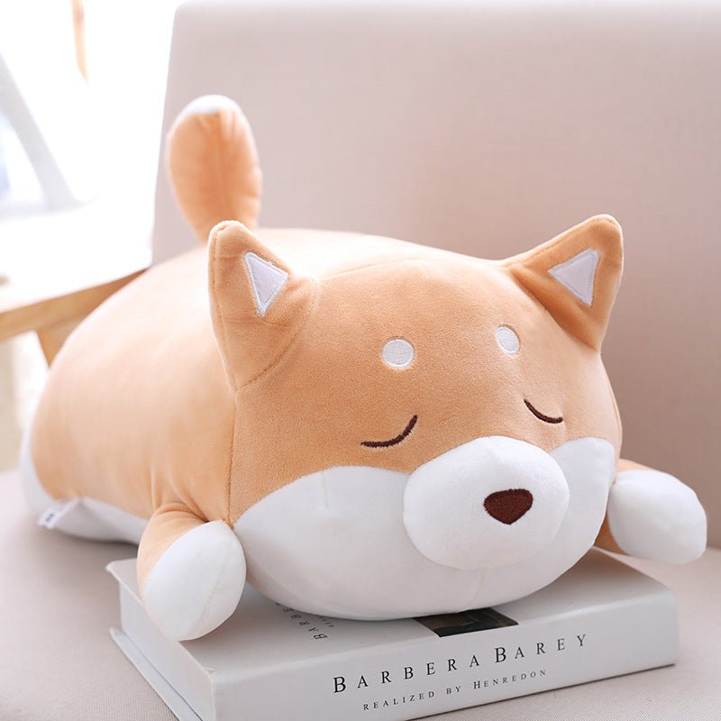 Peluches Shiba Inu potelée 36cm à 55cm, coussin mignon doux style kawaii - IVOIRART.COM