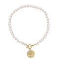 Pendentif Pièce Personnalisé Tête Humaine Collier Perle Polyvalent Femme - IVOIRART.COM