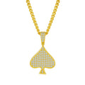 Pendentif pique en argent sterling S925, 101 moissanites D VVS1, 5g, platine, boîte cadeau - IVOIRART.COM