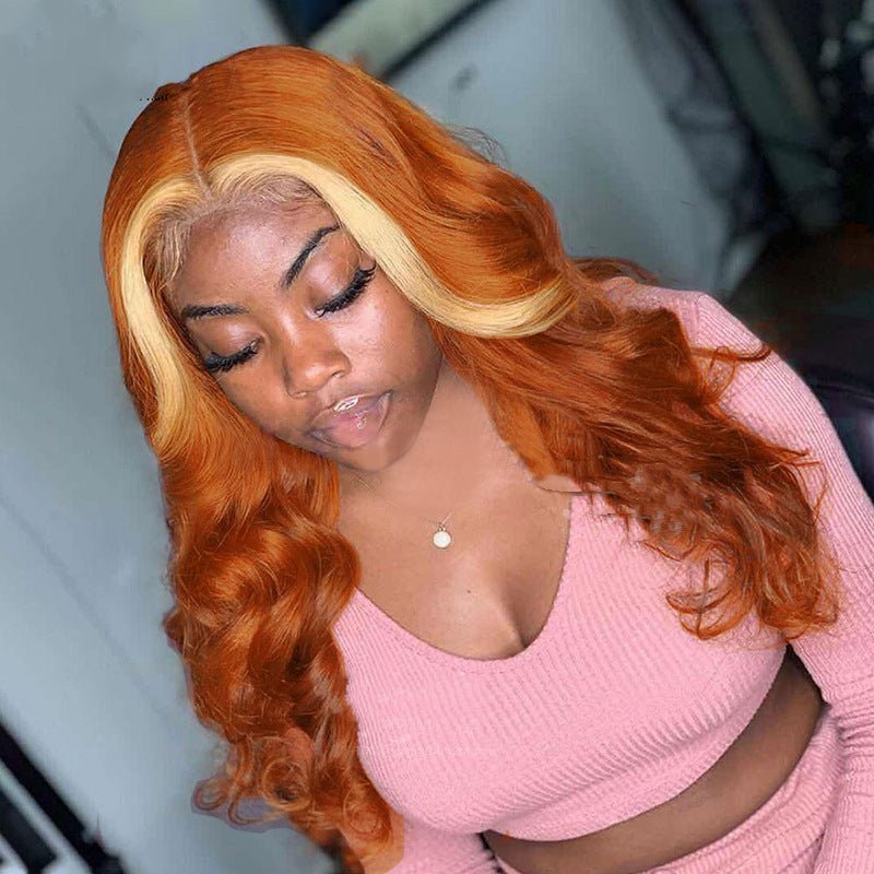Perruque 4x4 de cheveux naturels avec mèches 613 - couvre-chef élégance féminine - IVOIRART.COM