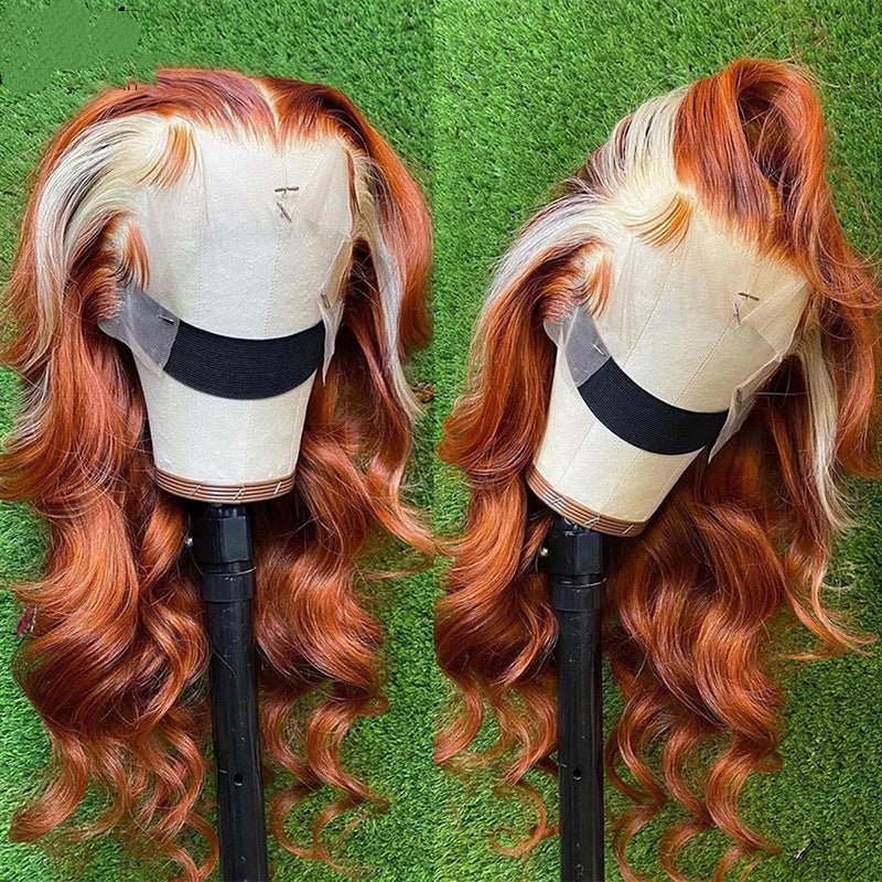 Perruque 4x4 de cheveux naturels avec mèches 613 - couvre-chef élégance féminine - IVOIRART.COM