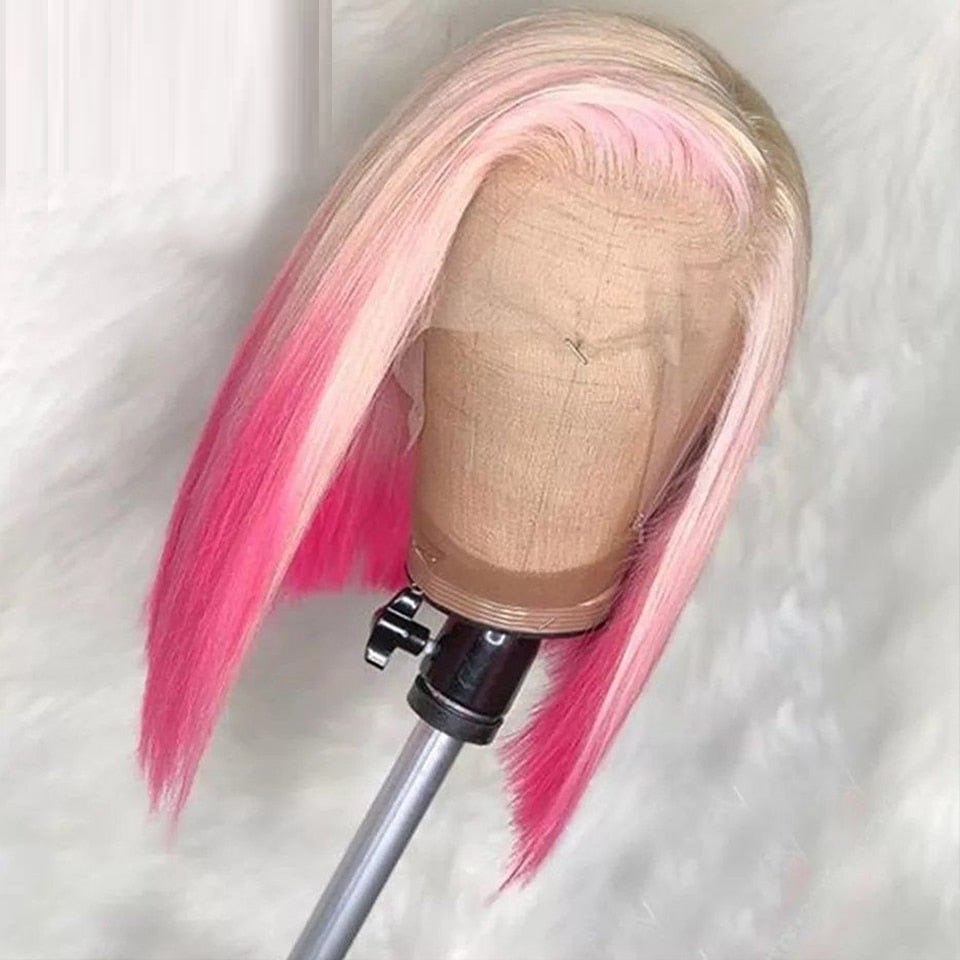 Perruque avant dégradée en dentelle semi-fabriquée, cheveux humains haute qualité - IVOIRART.COM