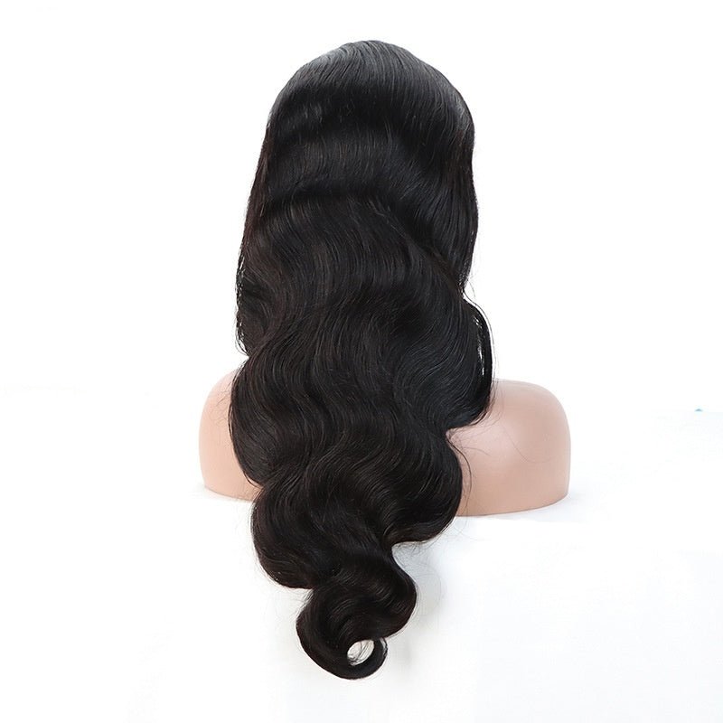 Perruque avec bonnet en dentelle 13x4 en cheveux humains naturels de qualité - IVOIRART.COM