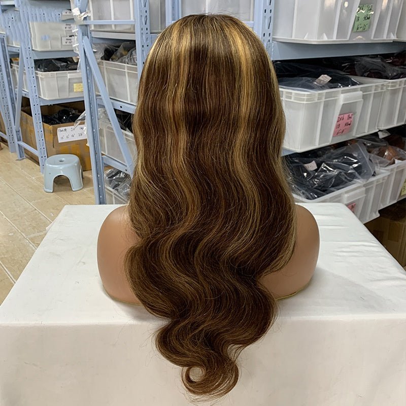 Perruque avec bonnet en dentelle 13x4 en cheveux humains naturels de qualité - IVOIRART.COM