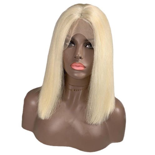 Perruque Bob Blonde 613, Cheveux Naturels Courts et Raides pour Femmes, 8-16 pouces - IVOIRART.COM