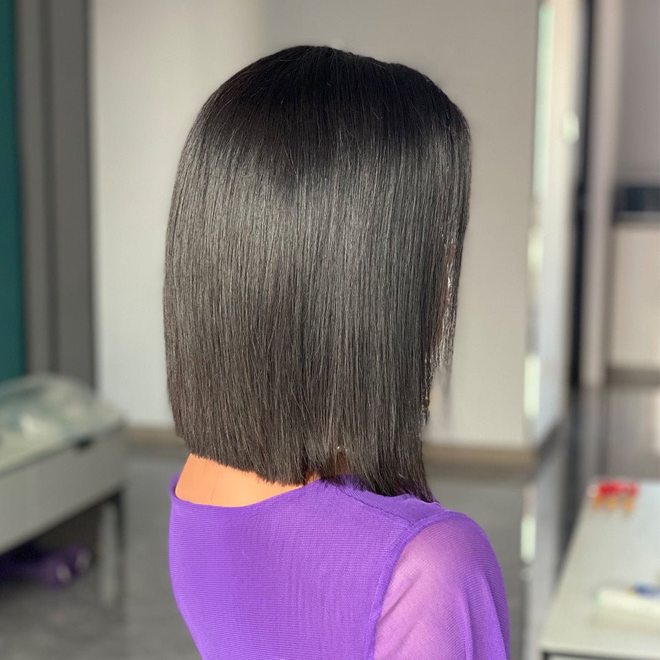 Perruque Bob Raide Bone Vietnam 12A - Cheveux humains, longueurs 8"/10" -soigné! - IVOIRART.COM