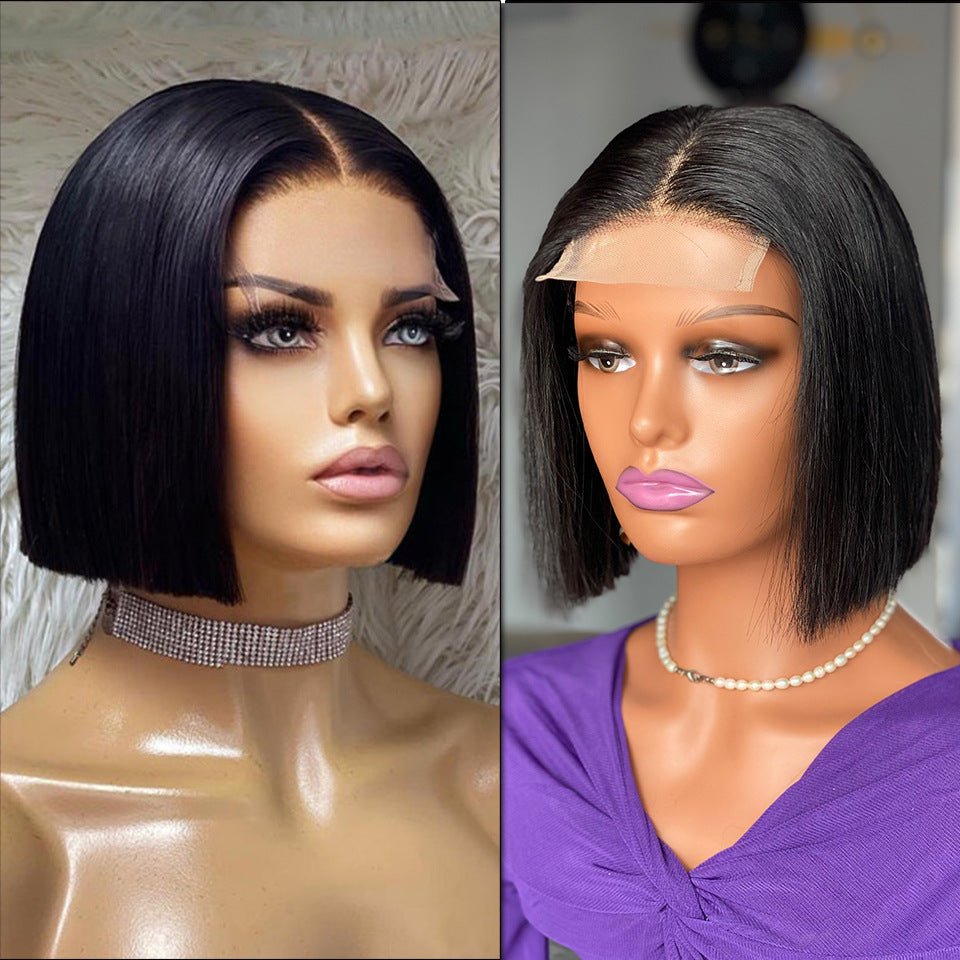 Perruque Bob Raide Bone Vietnam 12A - Cheveux humains, longueurs 8"/10" -soigné! - IVOIRART.COM