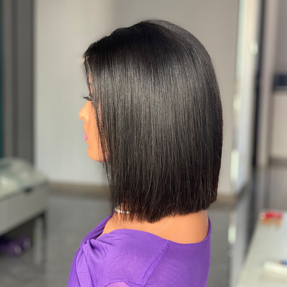 Perruque Bob Raide Bone Vietnam 12A - Cheveux humains, longueurs 8"/10" -soigné! - IVOIRART.COM