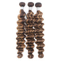 Perruque bouclée pour femmes - rideau bicolore, cheveux humains mi-longs styles - IVOIRART.COM