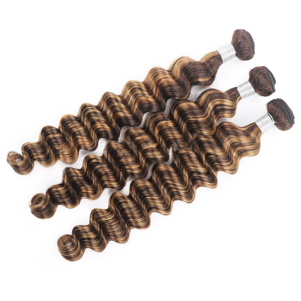 Perruque bouclée pour femmes - rideau bicolore, cheveux humains mi-longs styles - IVOIRART.COM