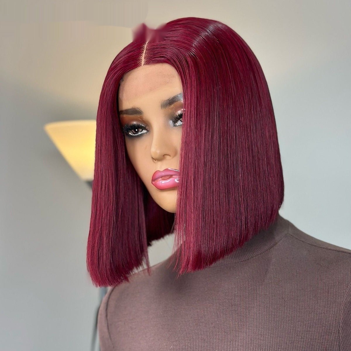 Perruque cheveux 100% humains Bone Straight Bob Kim K 2x6 SDD Style Luxe Premium - IVOIRART.COM
