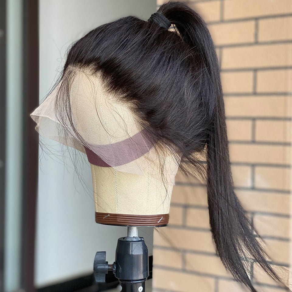 Perruque en cheveux humains 360 en dentelle intégrale pour tête entière, vraie chevelure naturelle - IVOIRART.COM