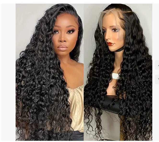 Perruque en cheveux humains bouclés avec tulle - produits capillaires de qualité - IVOIRART.COM