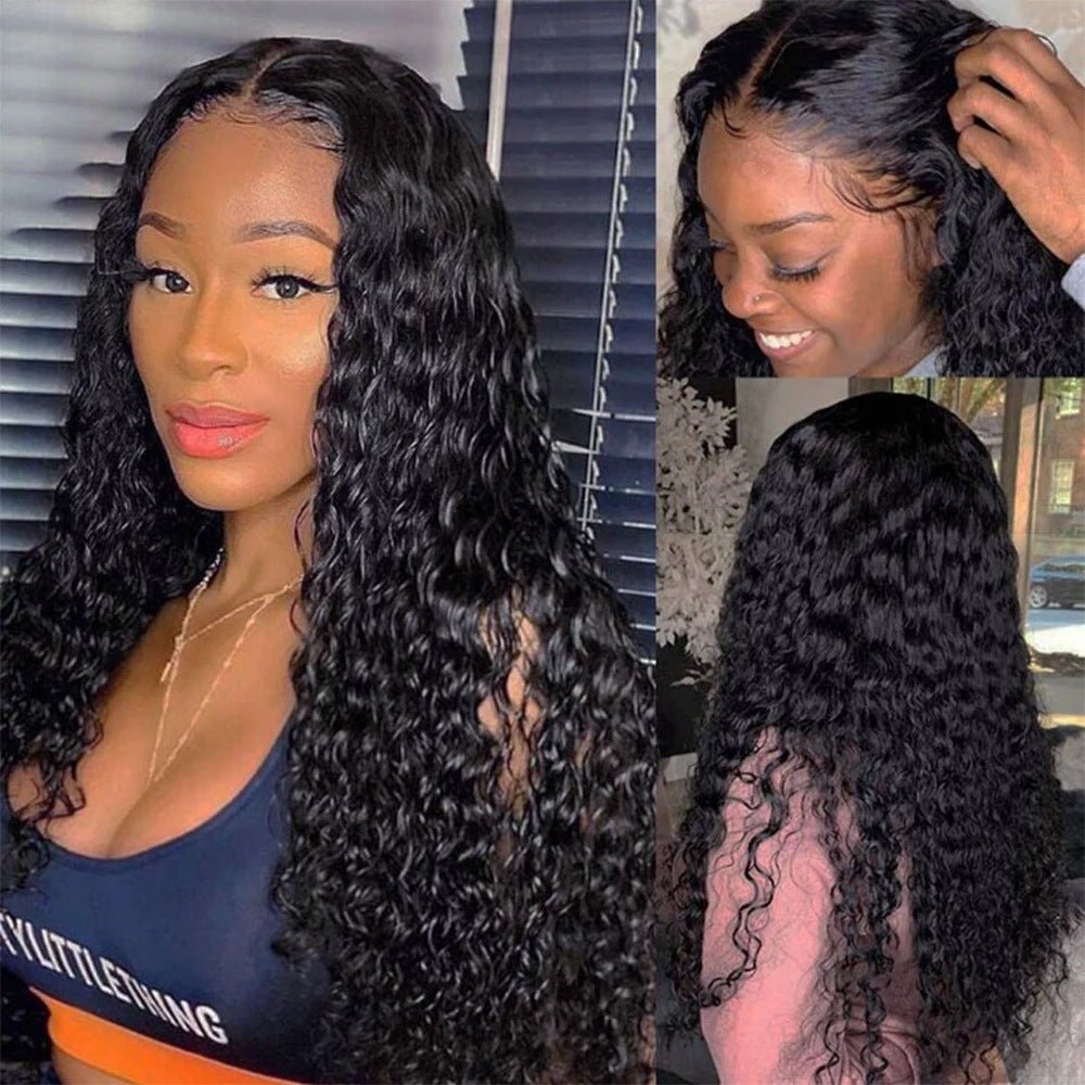 Perruque en cheveux humains bouclés avec tulle - produits capillaires de qualité - IVOIRART.COM