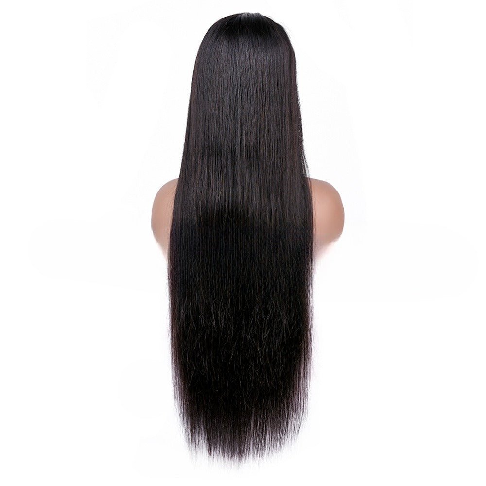 Perruque en cheveux humains densité 250 % avec tulle avant 13 x 4, naturelle - IVOIRART.COM