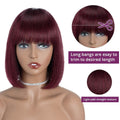 Perruque en cheveux humains full-head courte sans dentelle, style pro et naturel - IVOIRART.COM