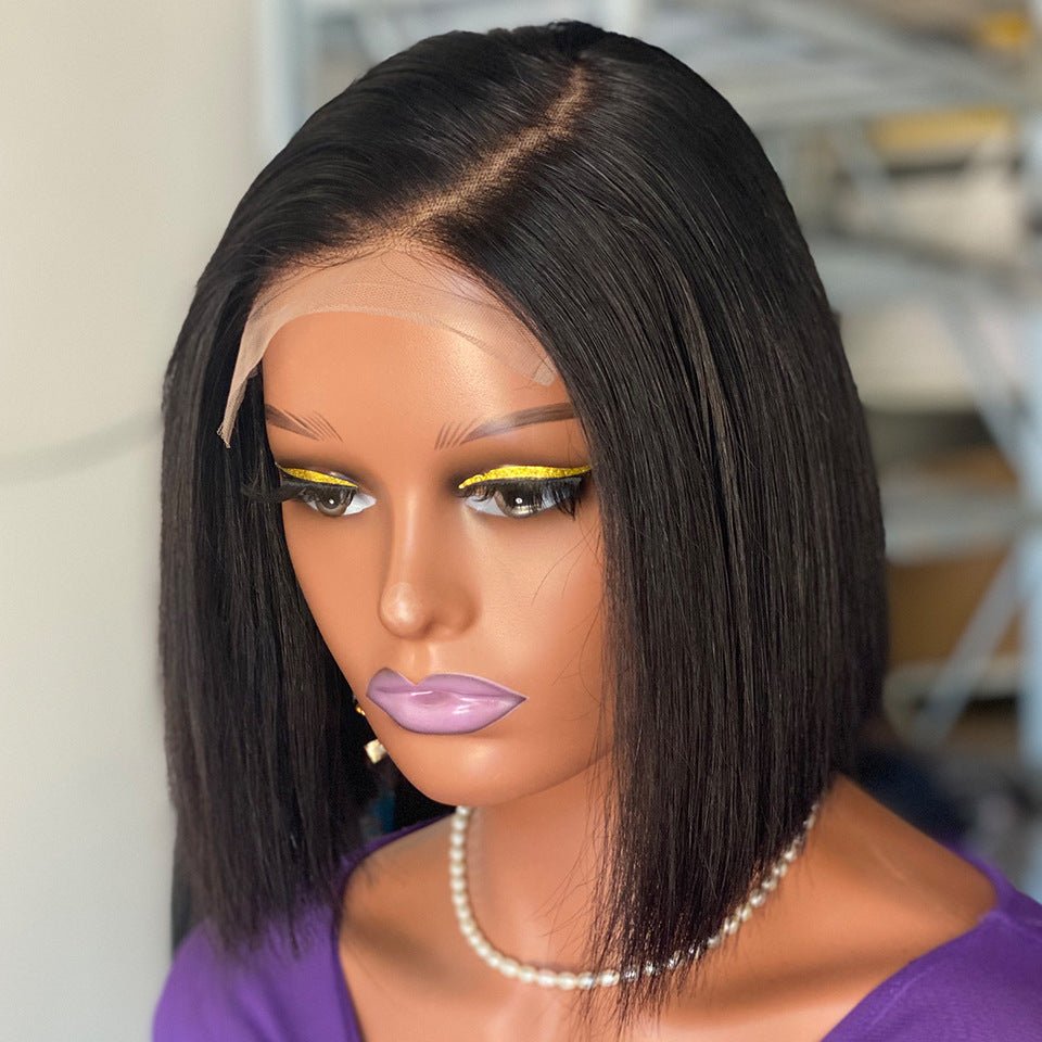 Perruque en cheveux humains lisses vietnamiens, 100% main, résistante chaleur et - IVOIRART.COM