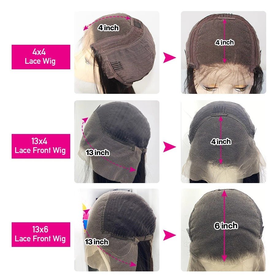 Perruque en Cheveux Naturels de Qualité 9a, Lace Front, Cheveux Raides, Set Complet - IVOIRART.COM